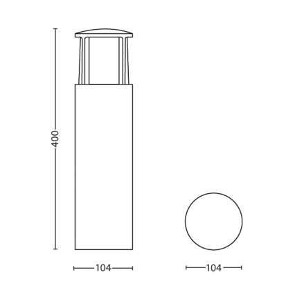 Philips - LED Välivalgusti 1xLED/6W/230V IP44