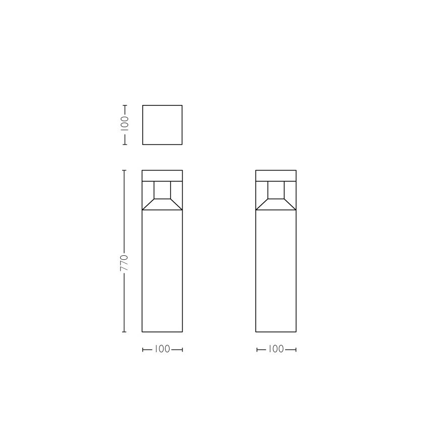 Philips - LED Väli sammasvalgusti LED/8W IP44