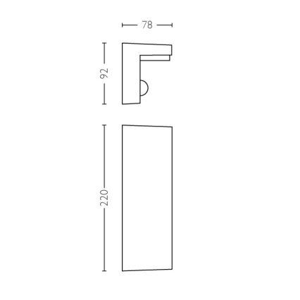 Philips - LED Väli seinavalgusti koos anduriga 2xLED/4,5W/230V IP44