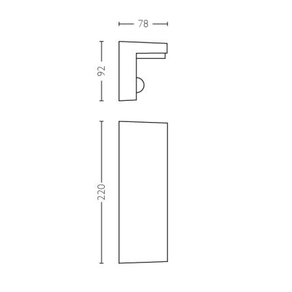 Philips - LED Väli seinavalgusti koos anduriga 2xLED/4,5W/230V IP44