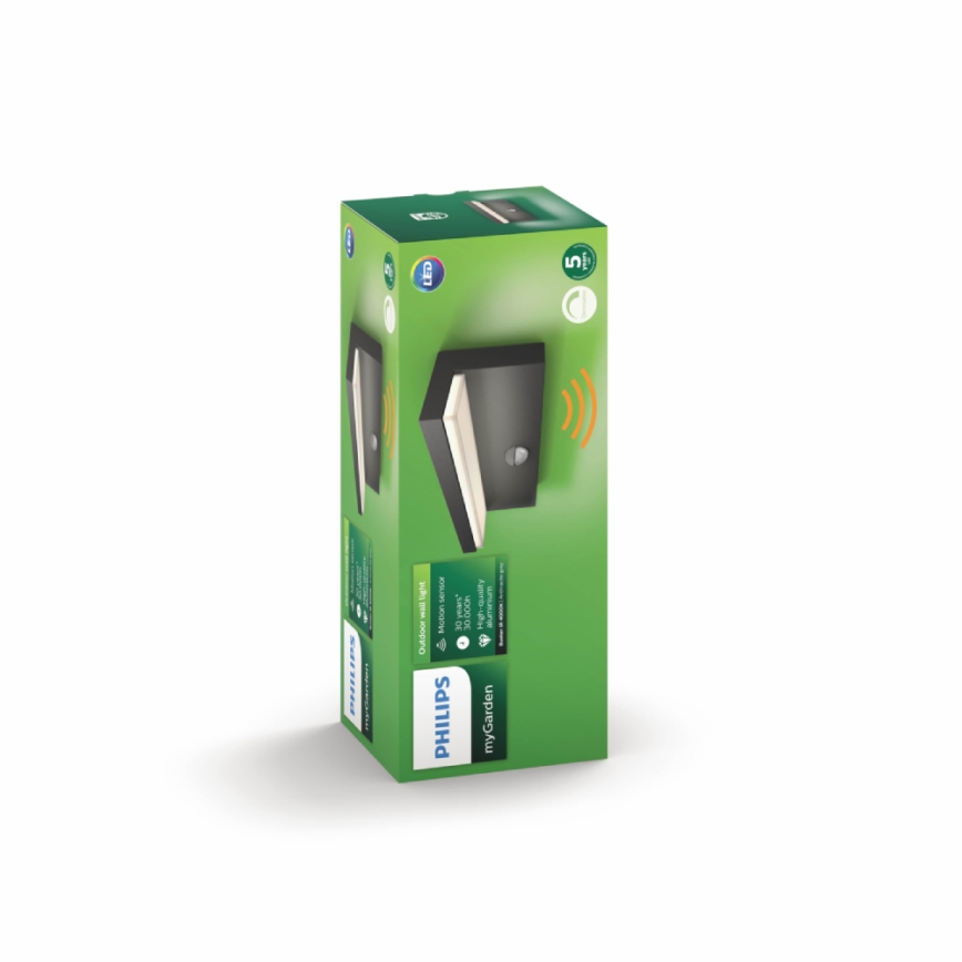 Philips - LED Väli seinavalgusti koos anduriga 2xLED/4,5W/230V 4000K IP44
