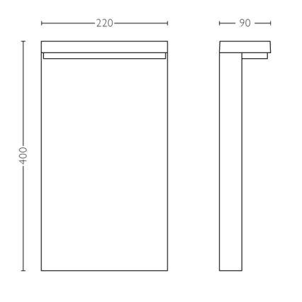 Philips - LED Välivalgusti 2xLED/4,5W/230V 2700K IP44