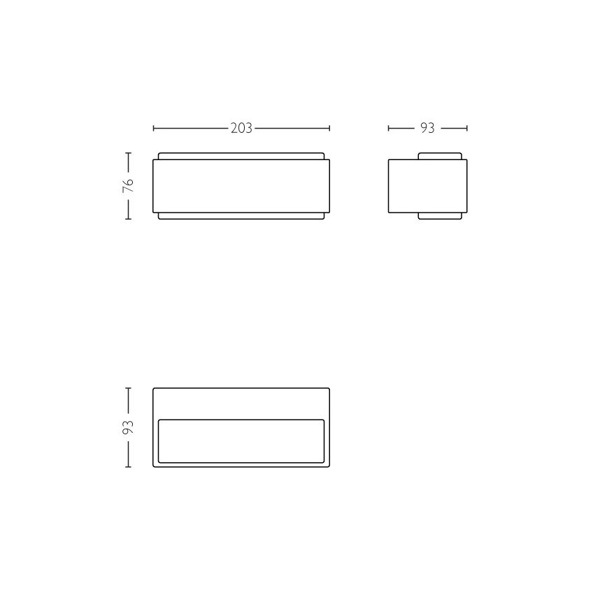Philips - LED Hämardatav välivalgusti 2xLED/4,5W IP44