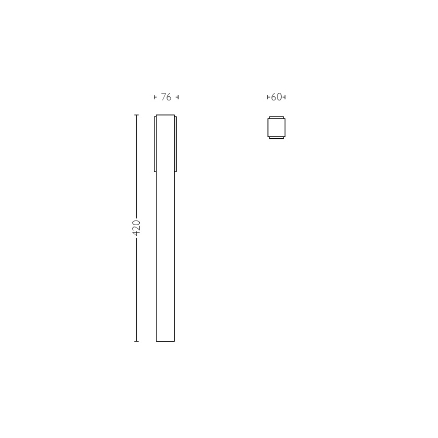 Philips - Väli sammasvalgusti 2xLED/4,5W IP44