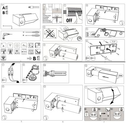 Philips - Välivalgusti anduriga 1xE27/23W/230V IP44