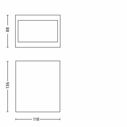 Philips 17209/47/16 - Väli seinavalgusti FLAGSTONE 3xLED/1W/230V