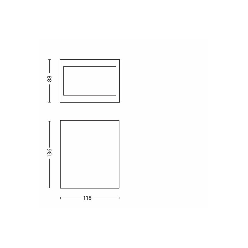 Philips 17209/47/16 - Väli seinavalgusti FLAGSTONE 3xLED/1W/230V
