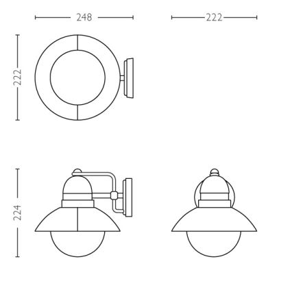 Philips -Välivalgusti 1xE27/60W/230V IP44