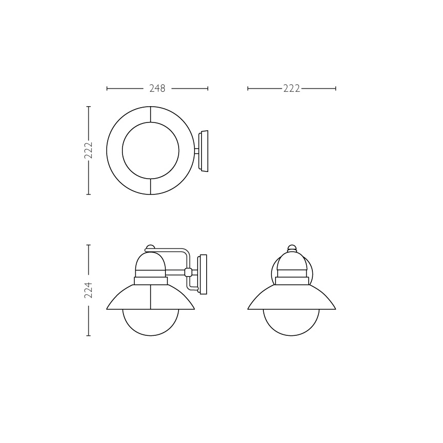 Philips -Välivalgusti 1xE27/60W/230V IP44