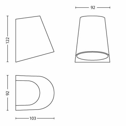 Philips - LED Välivalgusti 1xLED/3W/230V IP44