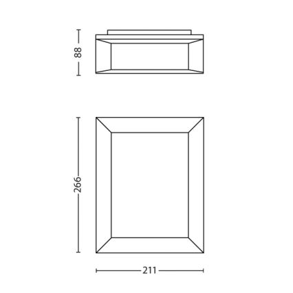 Philips- Väli seinavalgusti 1xLED/6W/230V IP44