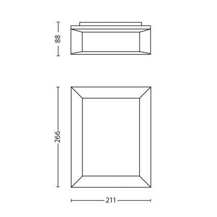 Philips- Väli seinavalgusti 1xLED/6W/230V IP44