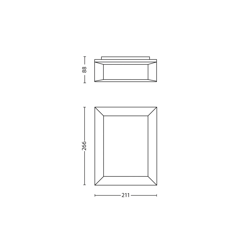 Philips- Väli seinavalgusti 1xLED/6W/230V IP44