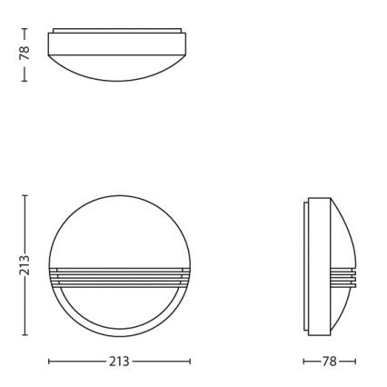 Philips - Väli seinavalgusti 1xLED/6W/230V IP44