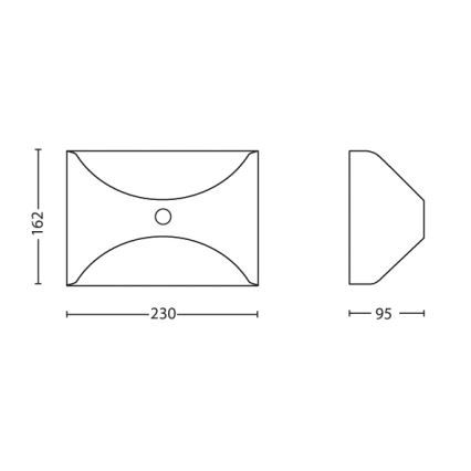 Philips - Välivalgusti anduriga 1xLED/6W/230V IP44