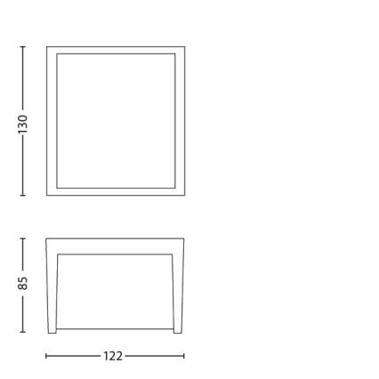 Philips  - LED Väli seinavalgusti LED/3W/230V IP44 2700K