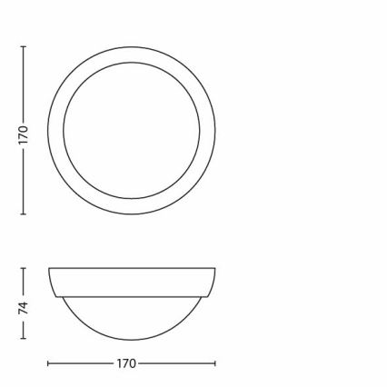 Philips - LED Välivalgusti 1xLED/3,5W IP44