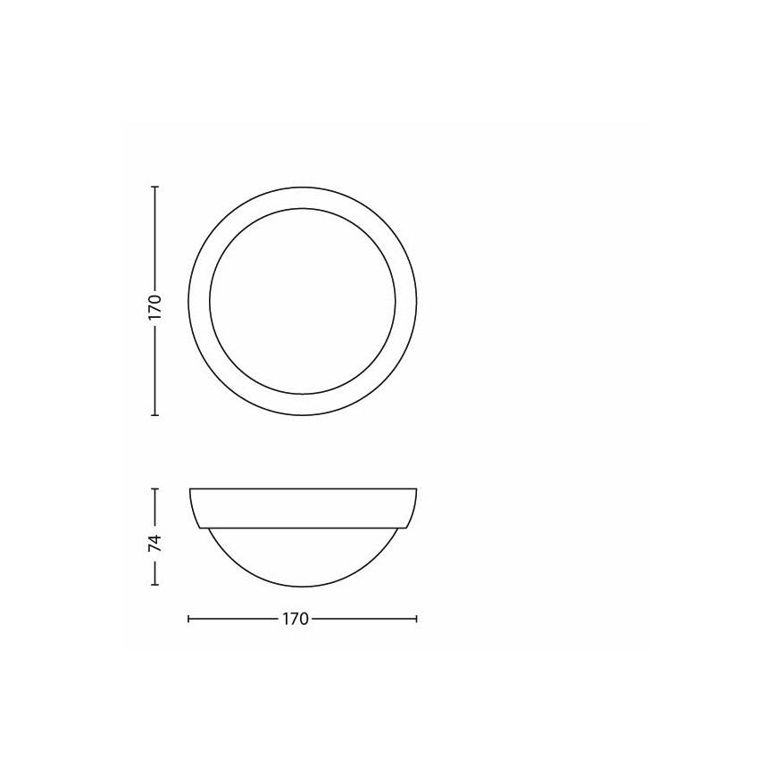 Philips - LED Välivalgusti 1xLED/3,5W IP44