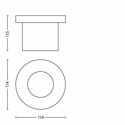 Philips - LED Väli sissesõidutee valgusti 1xLED/3W/230V