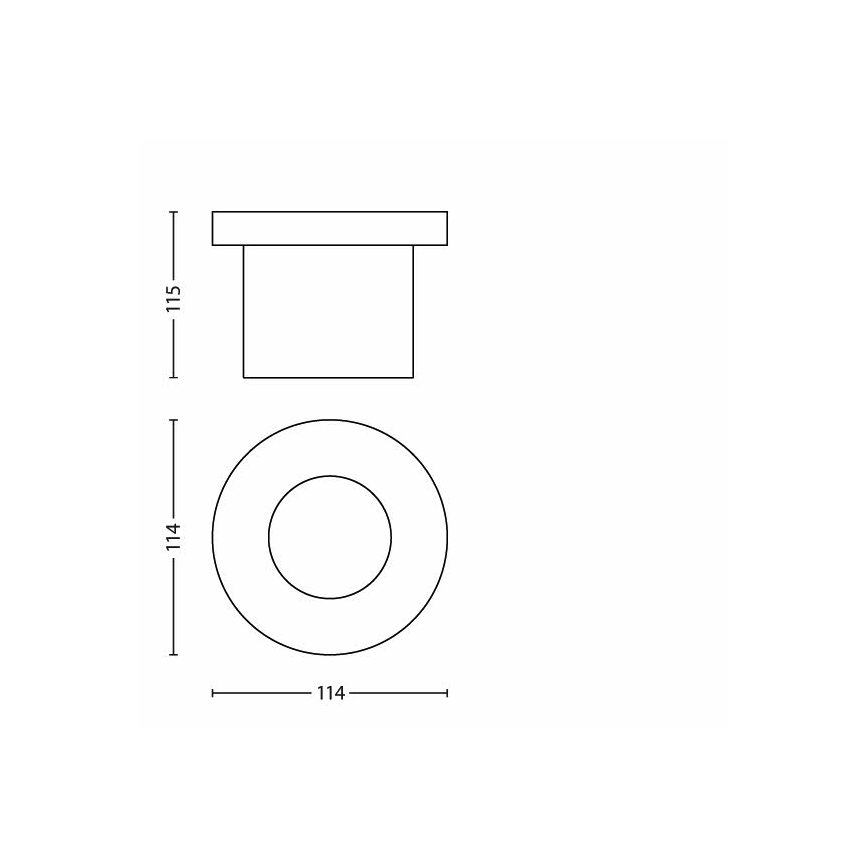 Philips - LED Väli sissesõidutee valgusti 1xLED/3W/230V