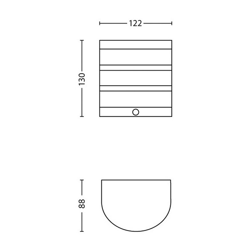 Philips - LED Väli seinavalgusti anduriga 1xLED/3W IP44