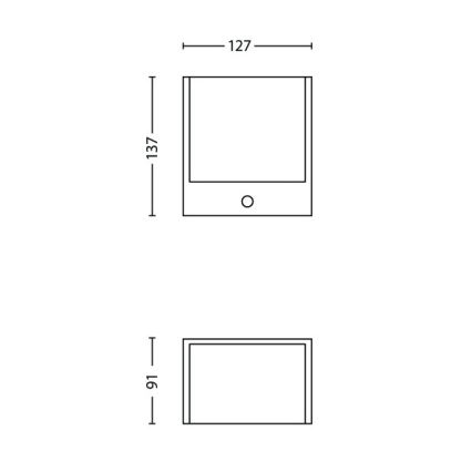 Philips - LED Välivalgusti anduriga 1xLED/3.5W IP44