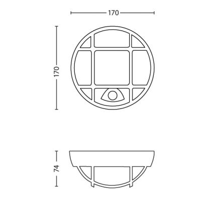 Philips 17319/30/16 - LED Anduriga välivalgusti EAGLE 1xLED/3W