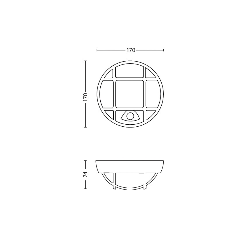 Philips 17319/30/16 - LED Anduriga välivalgusti EAGLE 1xLED/3W