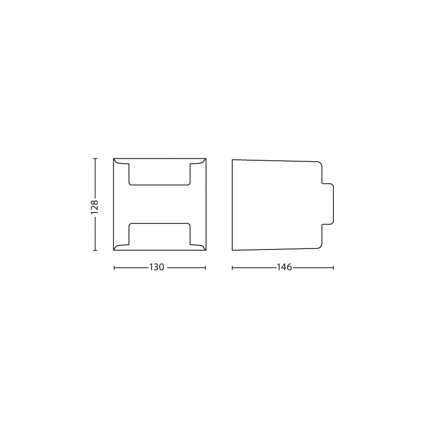 Philips - Väli seinavalgusti 2xLED/4,5W/230V IP44