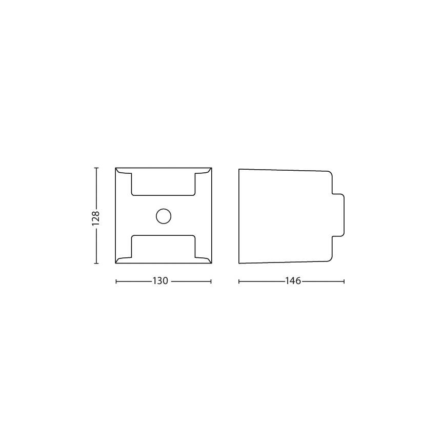 Philips - Välivalgusti anduriga 2xLED/4,5W/230V IP44