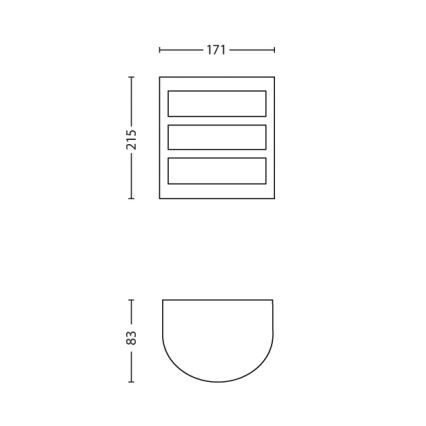 Philips - Väli seinavalgusti 1xLED/6W/230V IP44