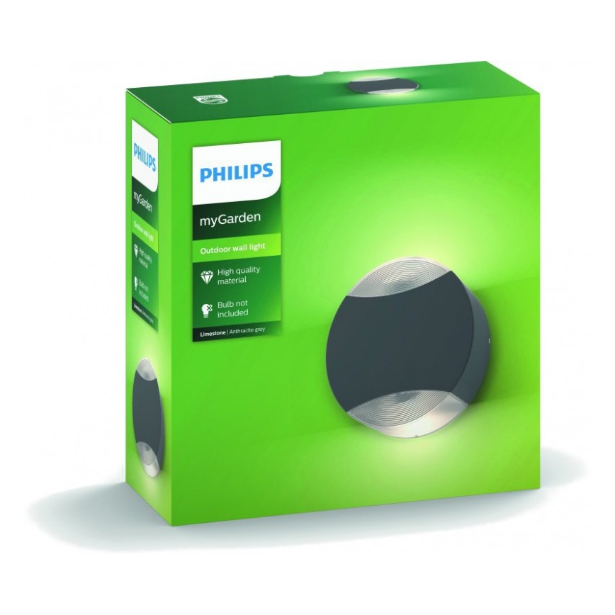 Philips - Seinavalgusti õue 2xGU10/5W