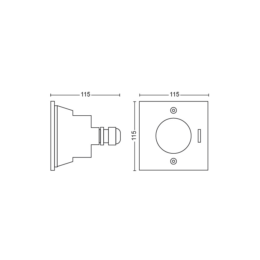Philips - LED Väli sissesõiduteevalgusti LED/3W