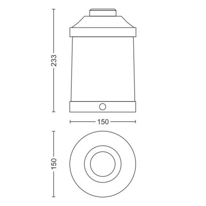 Philips 17360/31/P0 - kaasaskantav LED aialamp ABELIA LED/3W