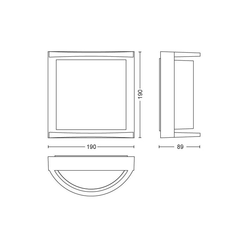 Philips - LED Väli seinavalgusti LED/12W IP44