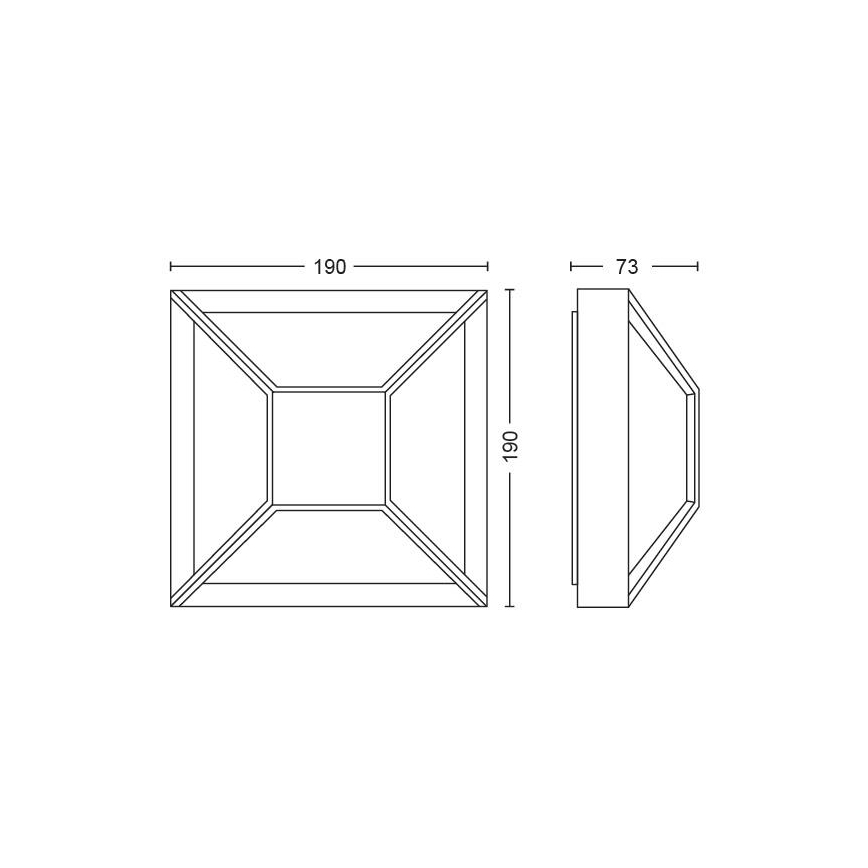 Philips - LED Väli seinavalgusti LED/12W IP44