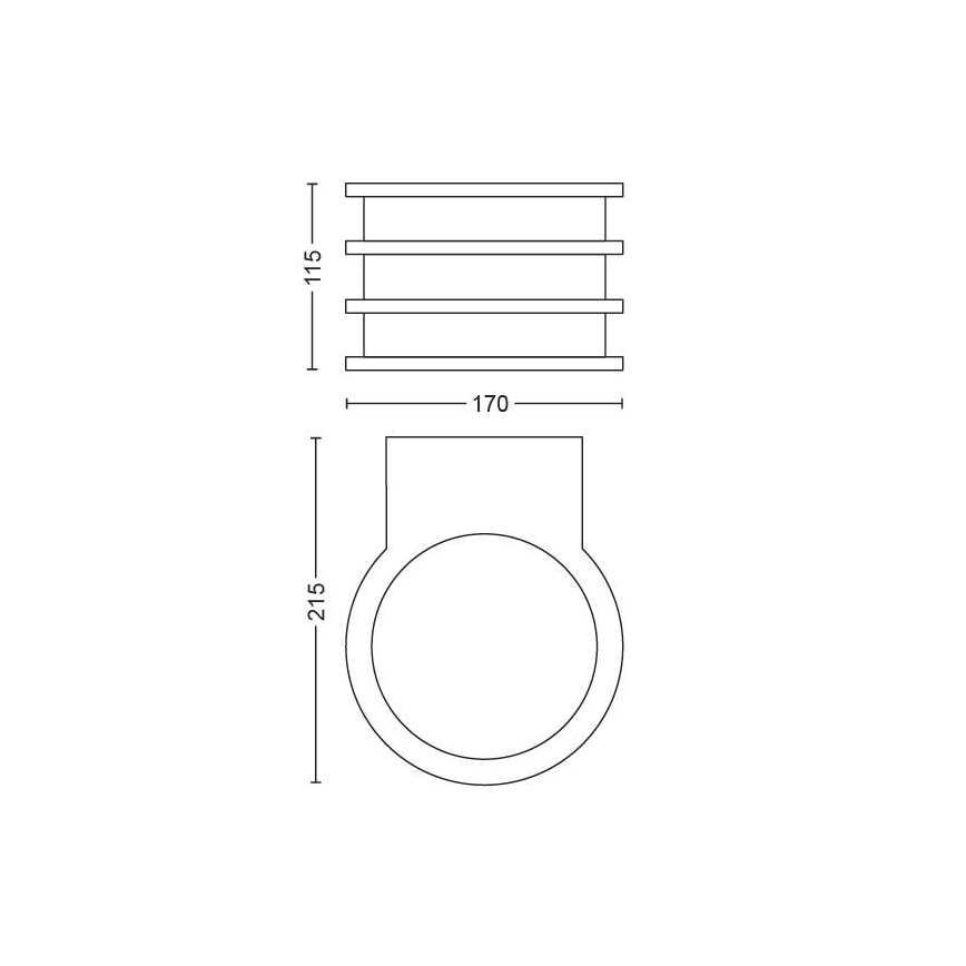 Philips - LED Väli seinavalgusti Hue LUCCA 1xE27/9,5W/230V IP44