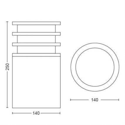 Philips - LED Hämardatav välilamp Hue LUCCA 1xE27/9,5W/230V IP44