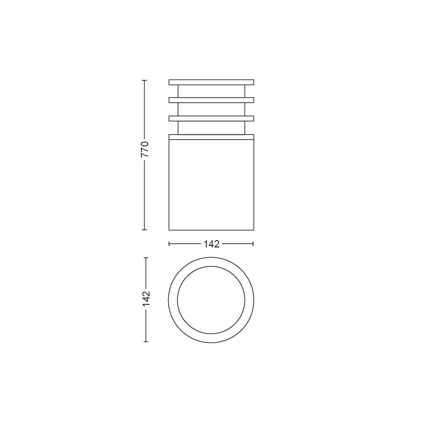 Philips - LED Hämardatav välilamp Hue LUCCA 1xE27/9,5W/230V IP44
