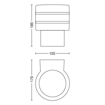 Philips - LED Väli seinavalgusti Hue TUAR 1xE27/9,5W IP44