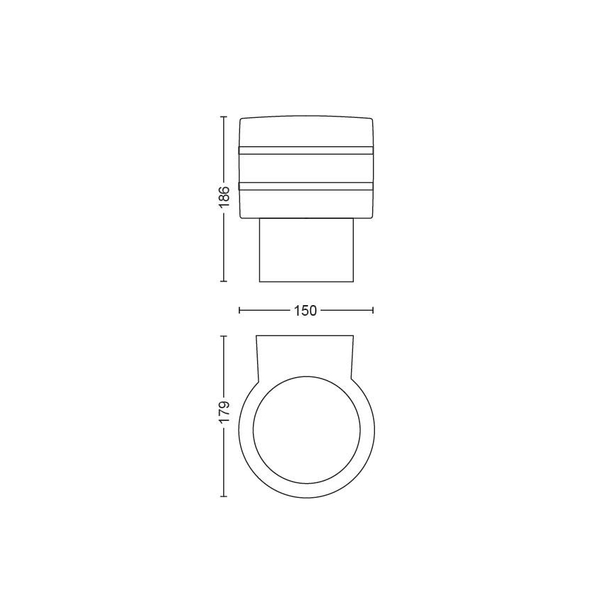 Philips - LED Väli seinavalgusti Hue TUAR 1xE27/9,5W IP44