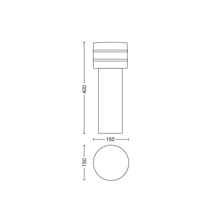 Philips - LED Hämardatav välivalgusti Hue TUAR 1xE27/9,5W/230V