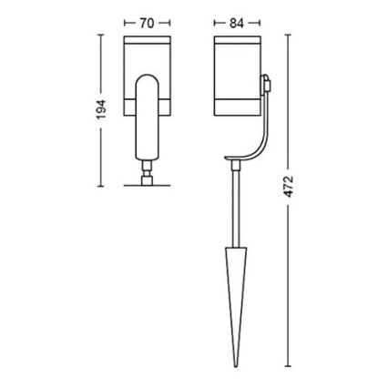 Philips - KOMPLEKT 3x LED Kohtvalgusti Hue LILY 3x LED/8W/230V IP65