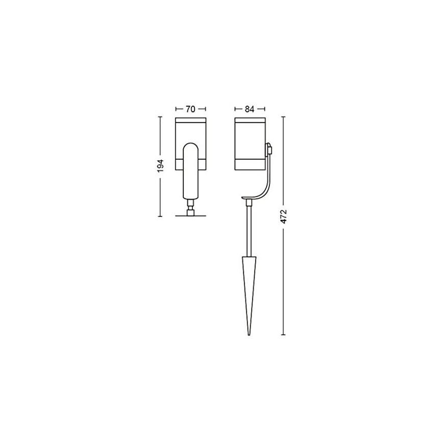 Philips - KOMPLEKT 3x LED Kohtvalgusti Hue LILY 3x LED/8W/230V IP65