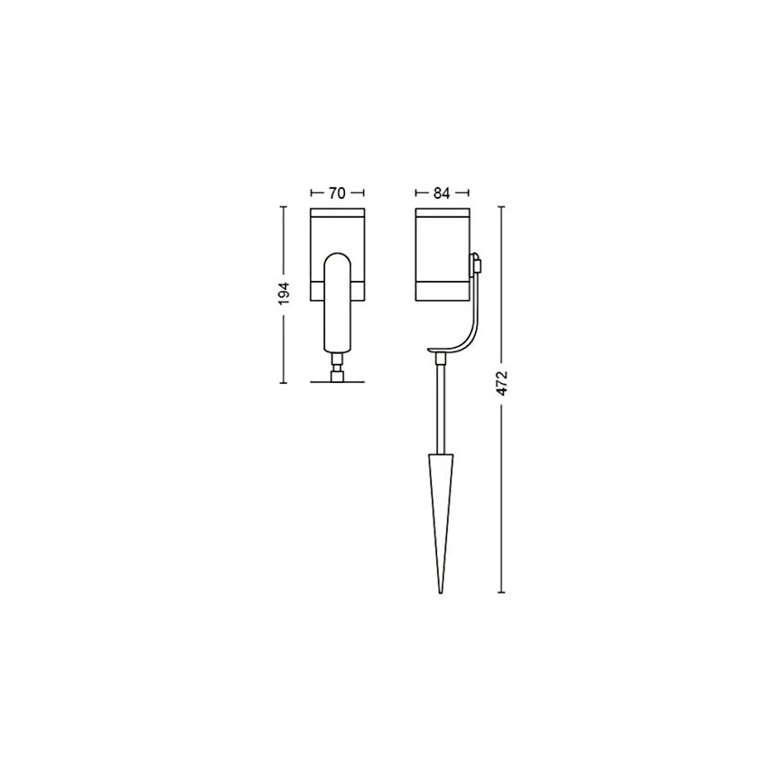Philips - LED RGB Väli kohtvalgusti Hue LILY LED/8W/230V IP65