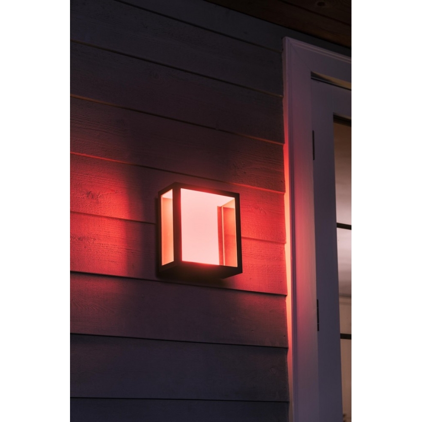 Philips - LED RGBW Väli hämardatav seinavalgusti Hue IMPRESS 2xLED/8W/230V IP44