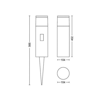 Philips - LED RGBW Hämardatav väli lamp Hue CALLA LED/8W/24V IP65