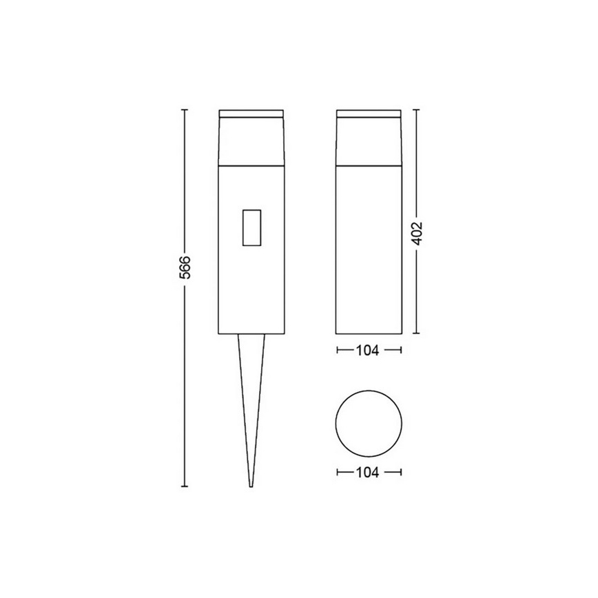 Philips - LED RGBW Hämardatav väli lamp Hue CALLA LED/8W/24V IP65