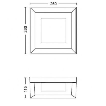 Philips - LED RGBW Hämardatav väli seinavalgusti Hue ECONIC LED/15W/230V 2000-6500K IP44