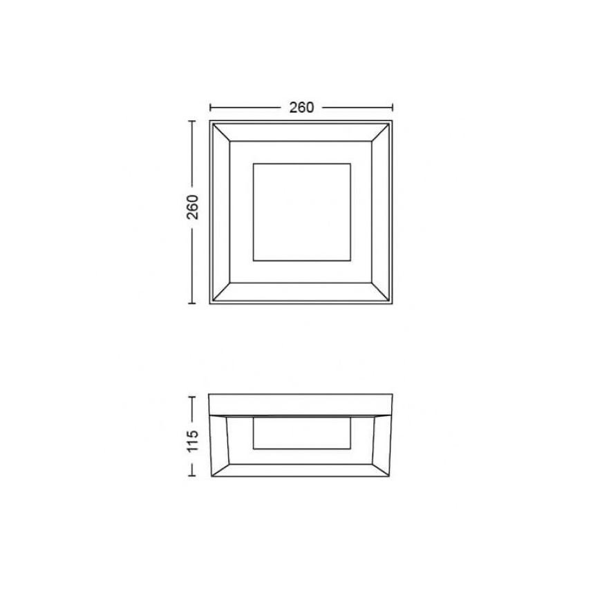 Philips - LED RGBW Hämardatav väli seinavalgusti Hue ECONIC LED/15W/230V 2000-6500K IP44